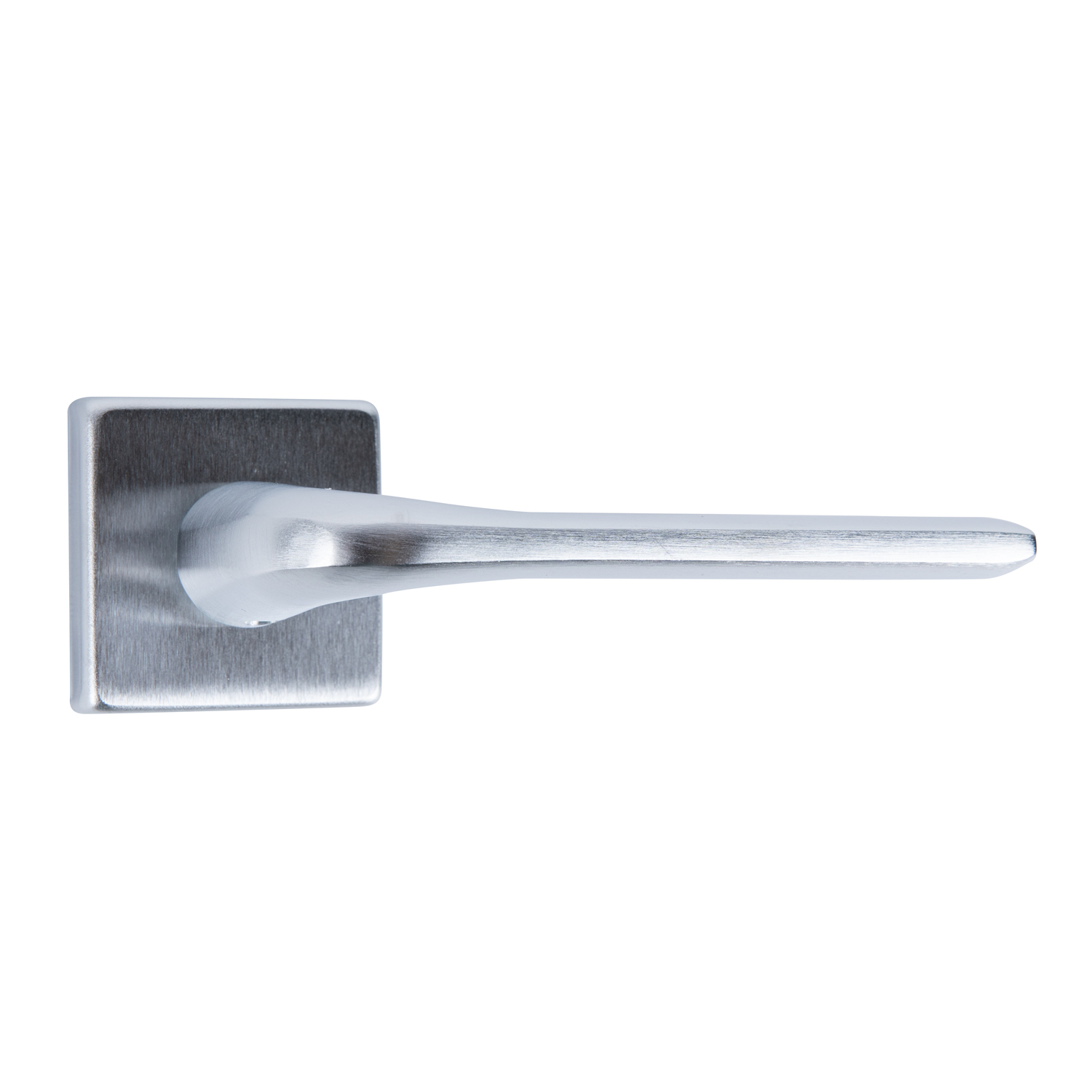 Maner usa, rozeta 50 x 50 mm, cheie, crom satin  Vittoria