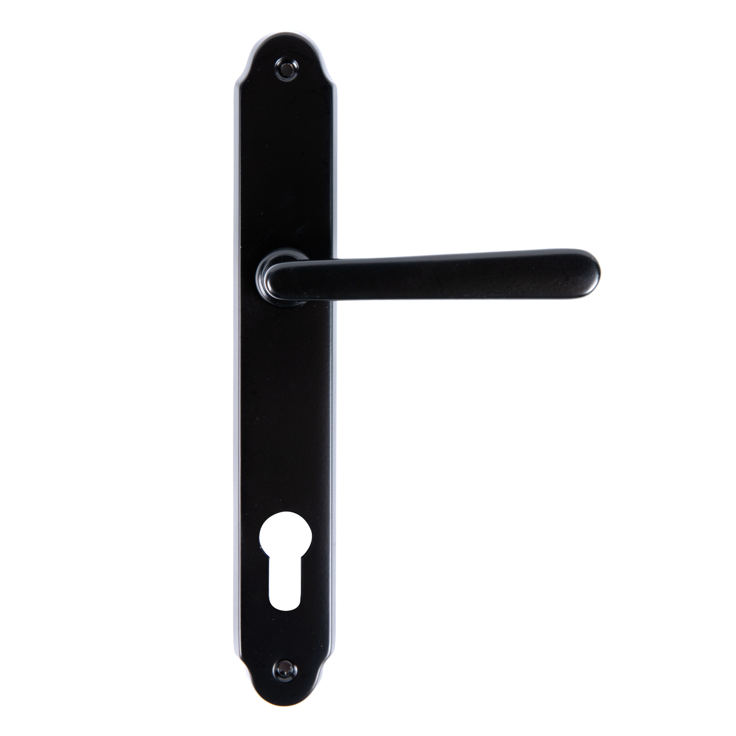 Maner usa, placa 90 mm, cilindru, negru Wien