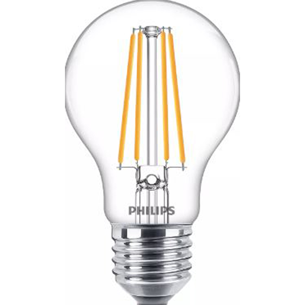 Set 3 becuri LED PHILIPS 8718699696955, 8.5W, A60, E27, lumina calda