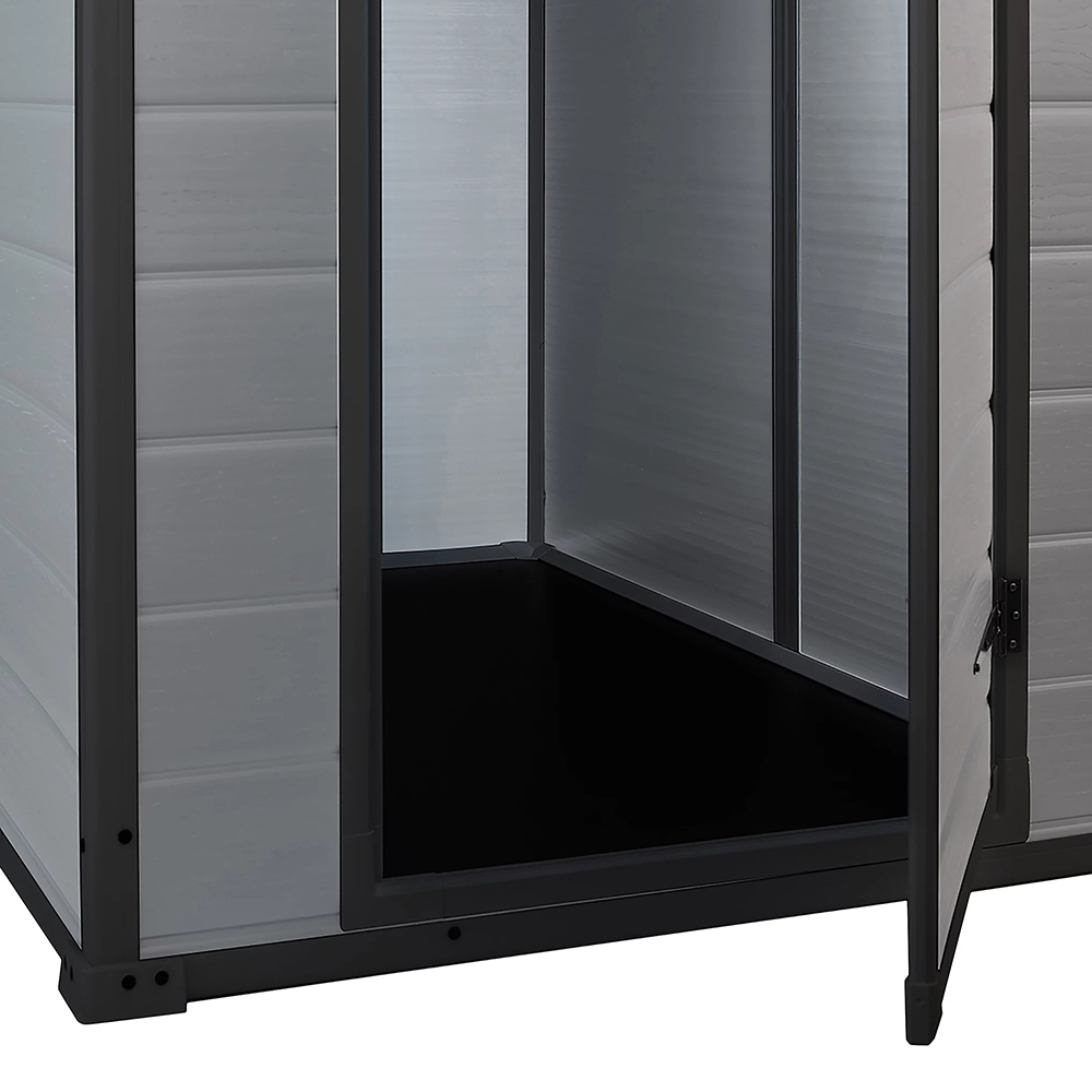 Casuta gradina KLIKSTROM Senner, rasina, 129 x 103 x 196 cm, antracit