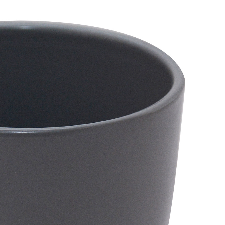 Ghiveci flori GOODHOME Emi, ceramica, D 11 cm, gri