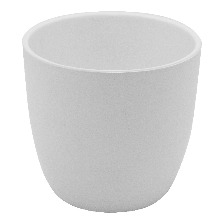 Ghiveci flori GOODHOME Emi, ceramica, D 17 cm, alb