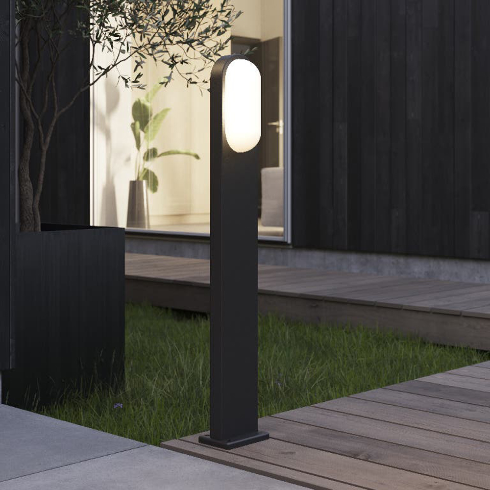 Stalp iluminat exterior LED 101287904, 14W, 90cm, negru