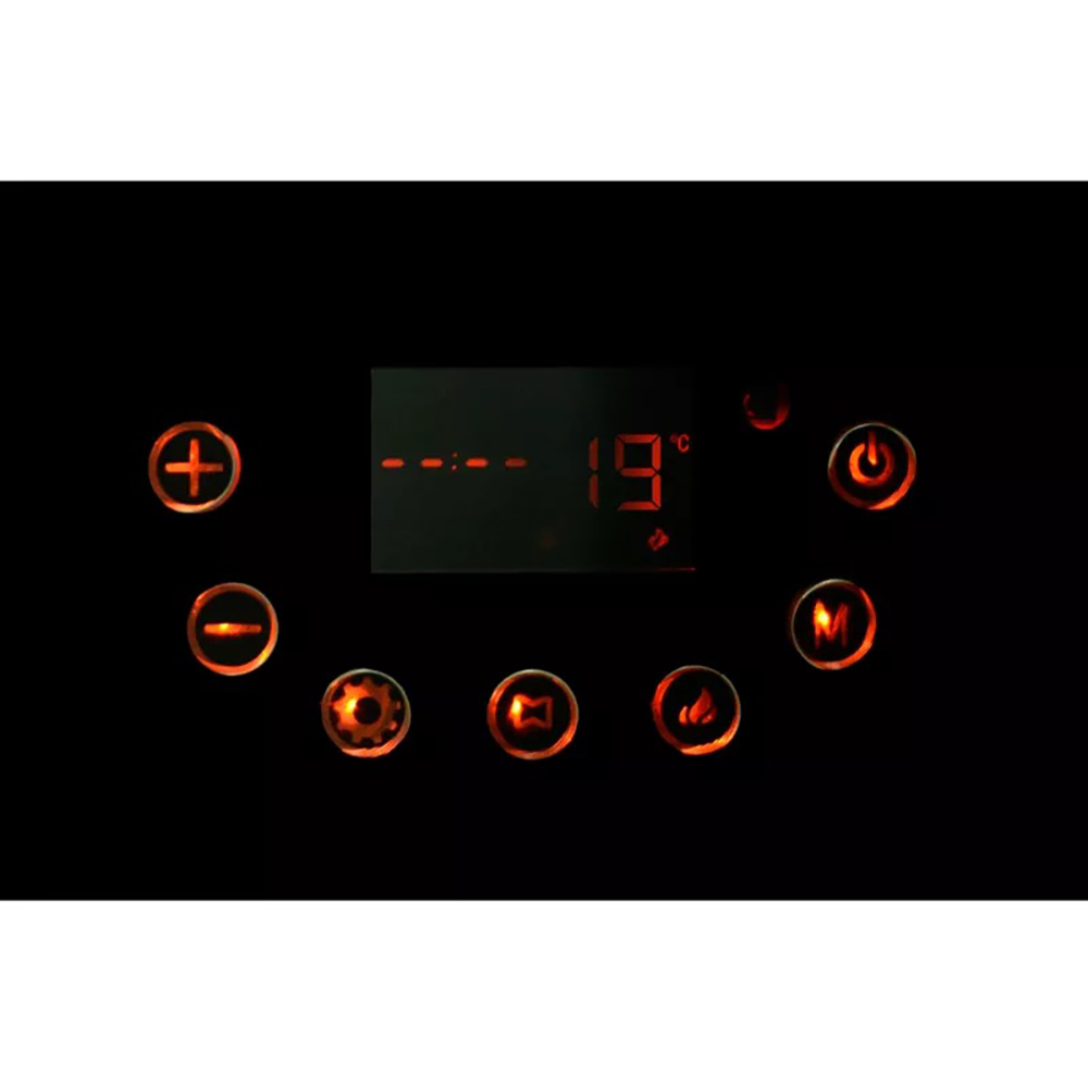 Semineu electric, 1800W, telecomanda, negru