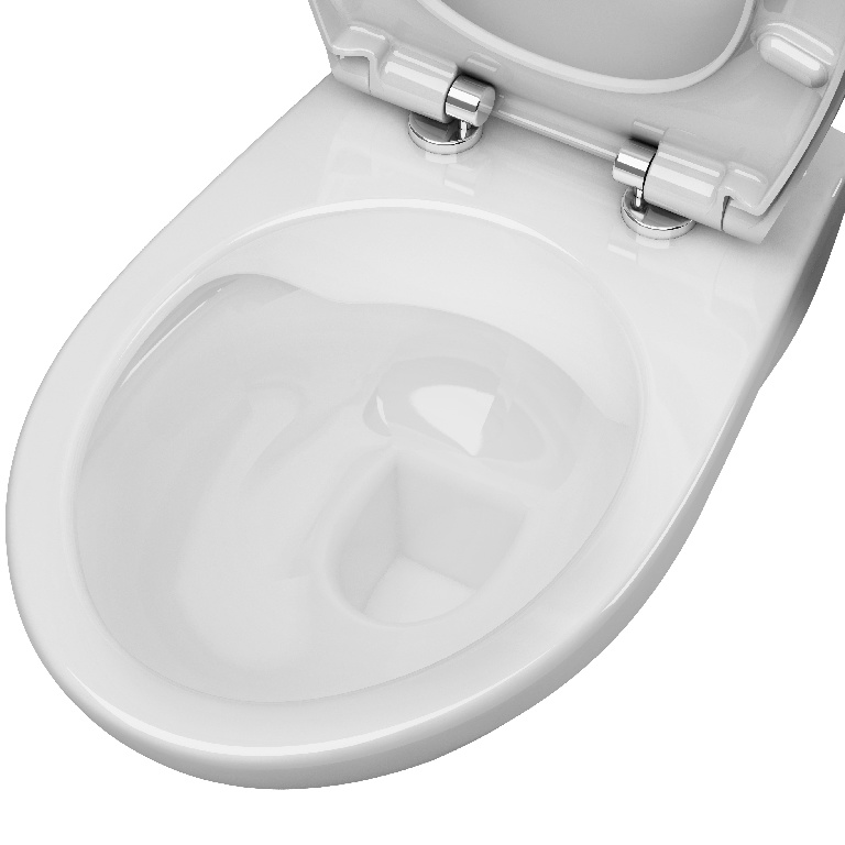 Vas WC suspendat GoodHome Lagon, ceramica, 35.5 x 53.5 x 40 cm, capac, alb
