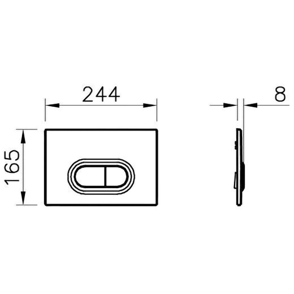 Set rezervor WC incastrat VITRA V12 742-5800-01, 110-127 cm, 3-6 l, clapeta Loop 740-0500, alb lucios