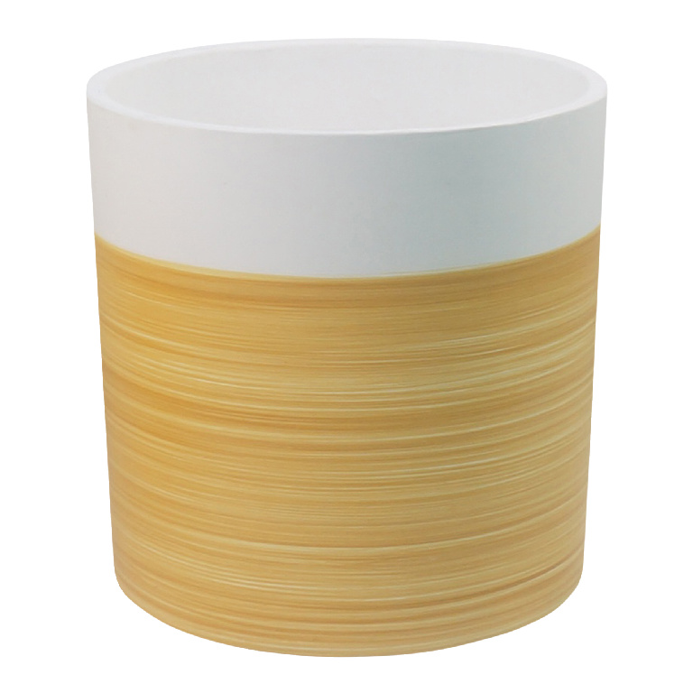 Ghiveci flori GOODHOME, ciment, D 38 cm, alb