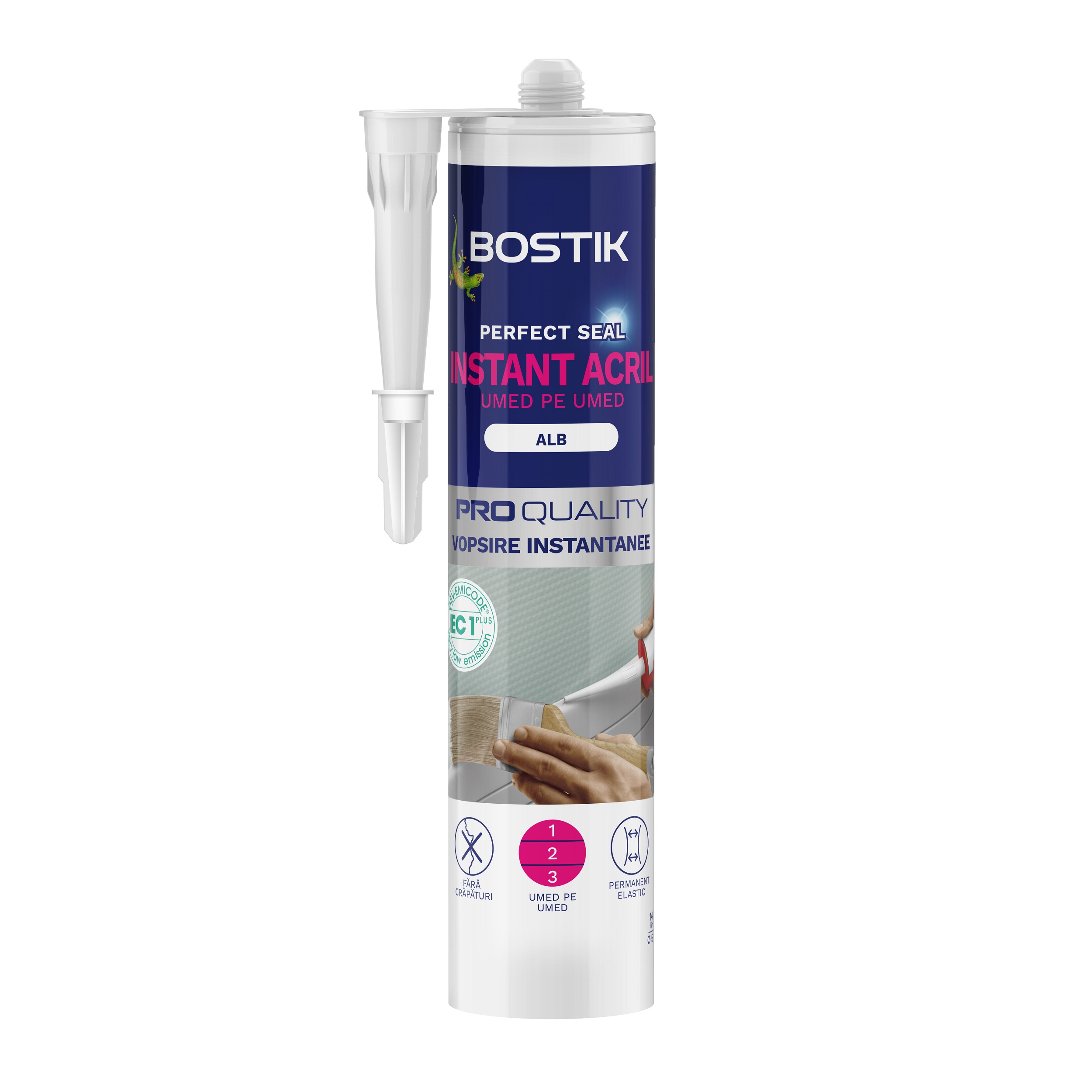 Etansant BOSTIK Instant Acril, alb, 300 ml