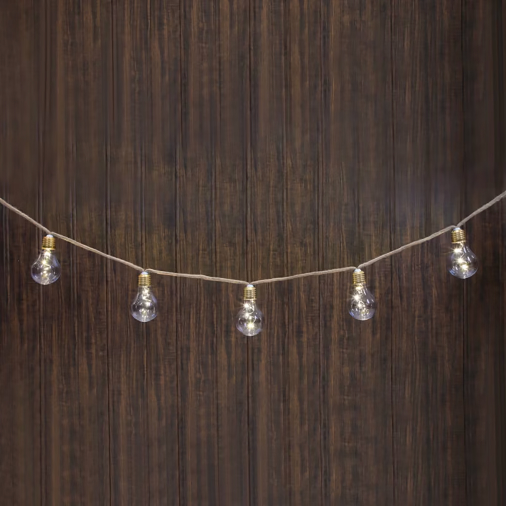 Ghirlanda decorativa LED Fajara 101290505, 4.8m, 10 becuri, auriu