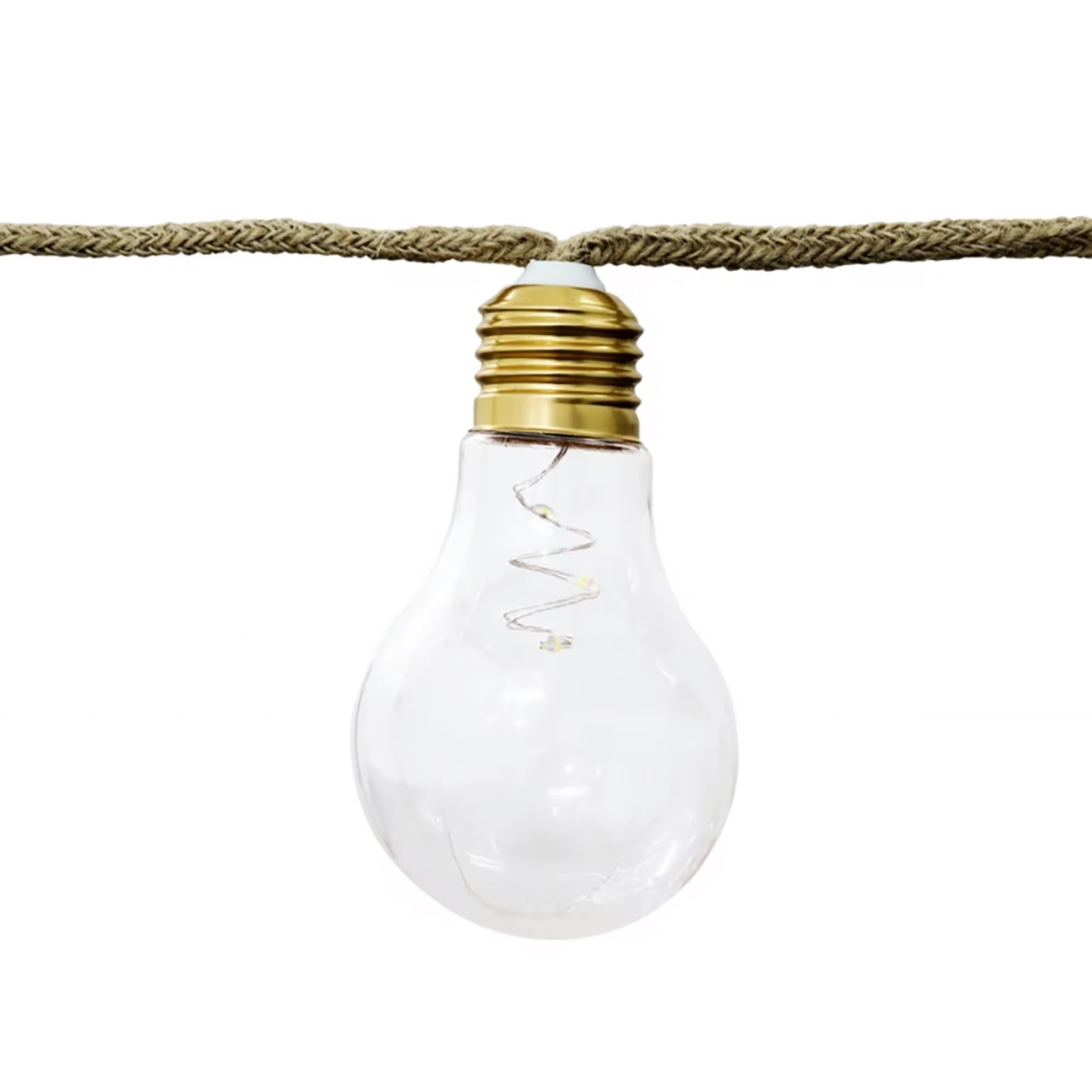 Ghirlanda decorativa LED Fajara 101290505, 4.8m, 10 becuri, auriu