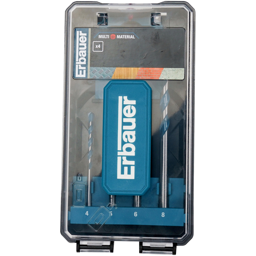 Burghiu multifunctional Erbauer, set 4 bucati