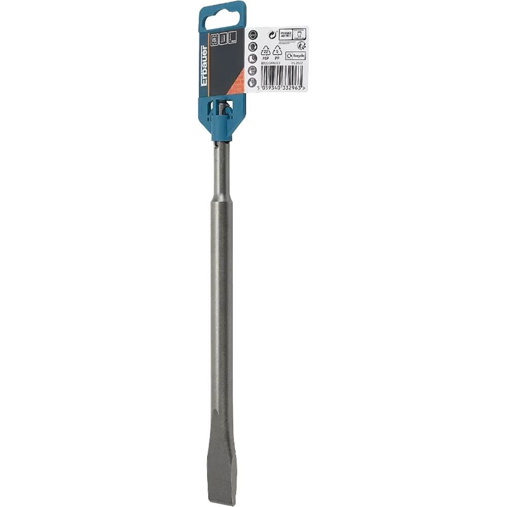 Dalta plata SDS Plus, ERBAUER, 25 x 2 cm, otel, gri