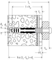 Set de 2 dibluri duopower 8x48 mm cu holsurub de inox A2 pentu fixari etanse in zone constant umede Fischer