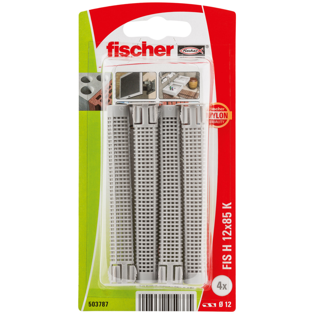 Dibluri plasa din plastic FISCHER FIS-H, 12 x 85mm, ancora chimica, 4buc