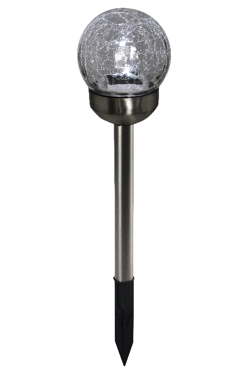 Lampa solara LED, otel inoxidabil, argintiu, 6 bucati, 0.02 W 