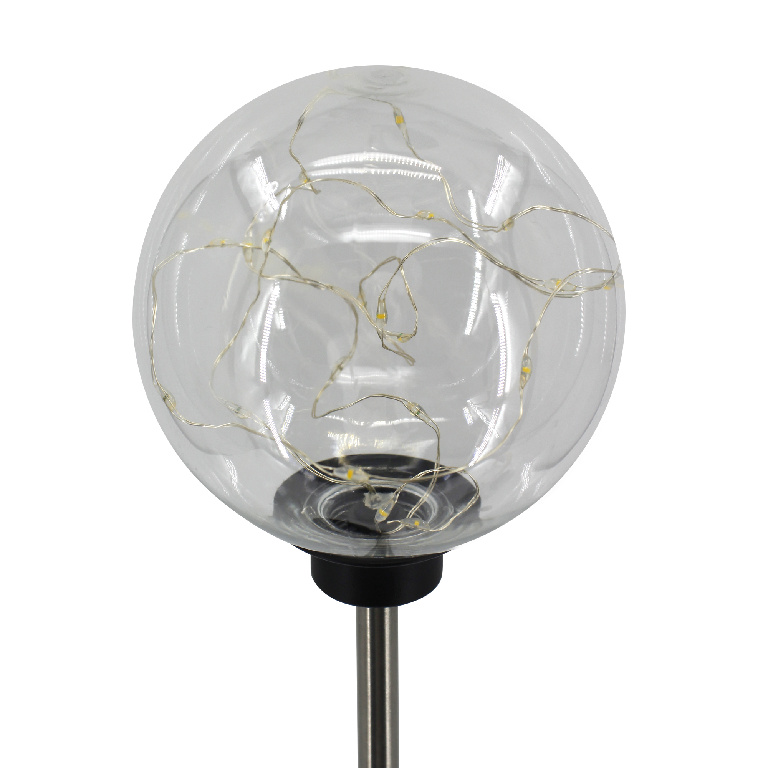 Lampa solara LED, otel inoxidabil, argintiu, 1 bucata, 0.03 W 