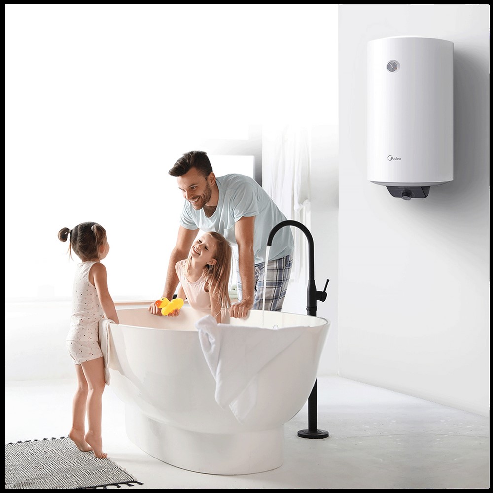 Boiler electric 80 L, 1500 W, 45 x 74,5 x 45 cm MIDEA