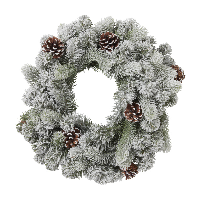 Coronita artificiala Frosted, 50 cm