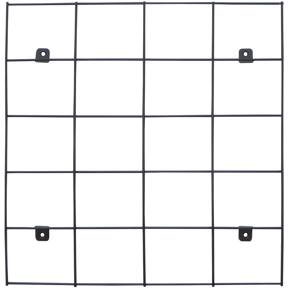 Suport de perete pentru ghivece VERVE, metal, 50 x 50 cm, negru