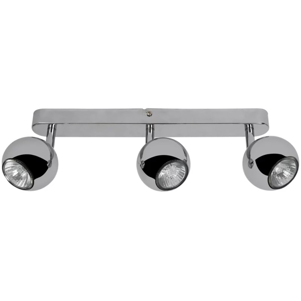 Spot LED Roccheta GOODHOME, 3 becuri GU10, 7W, crom