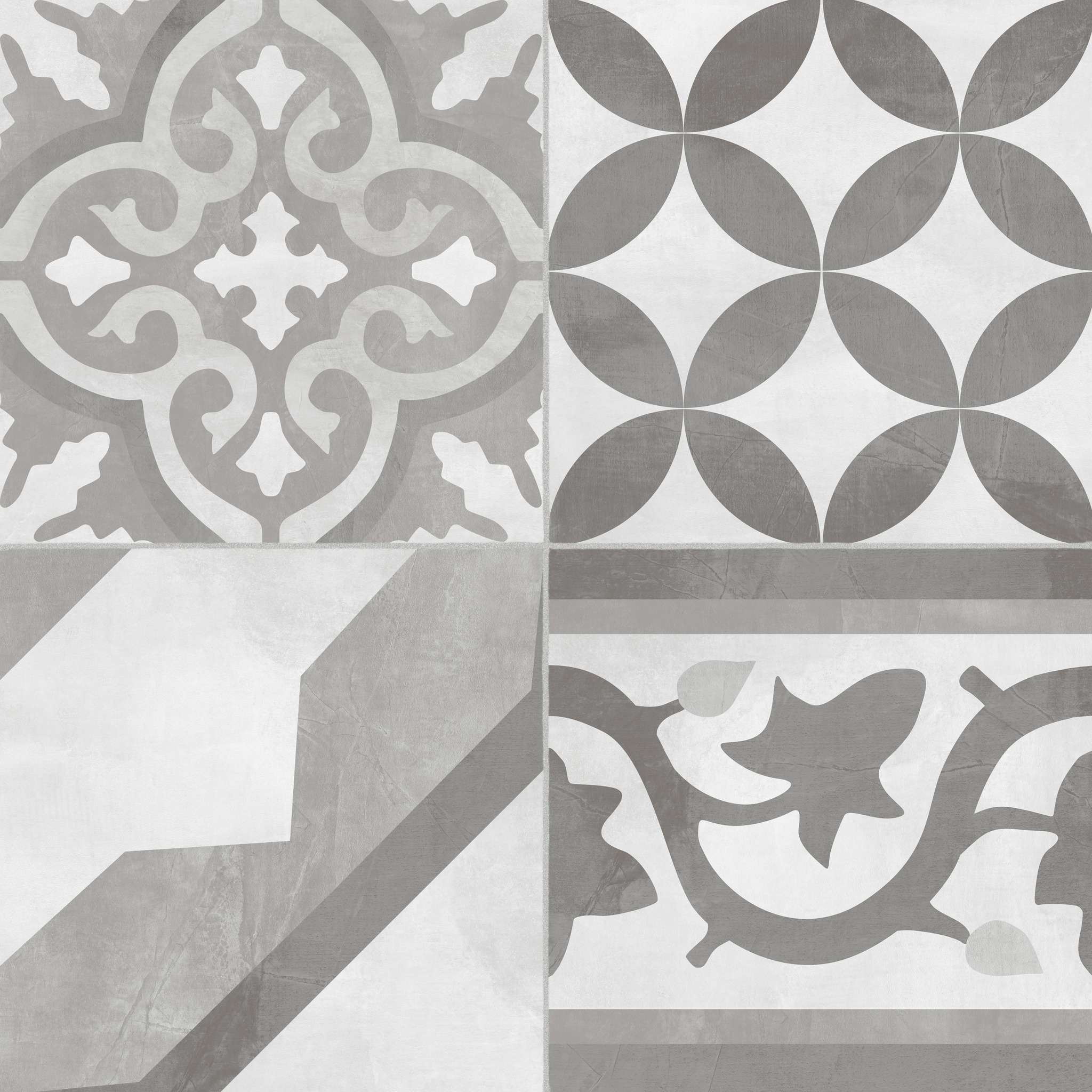 Faianta decor interior Serra Cementina, gri, forma patrata, suprafata acoperire 1.62 mp, 34 x 34 cm