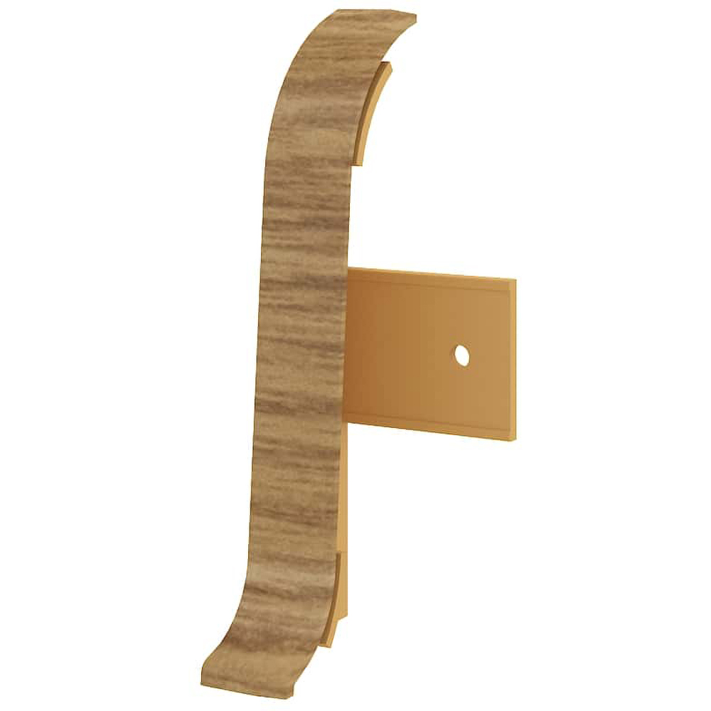 Terminatii VILO Flex 508, PVC, 5.5 cm, 2 bucati, maro deschis