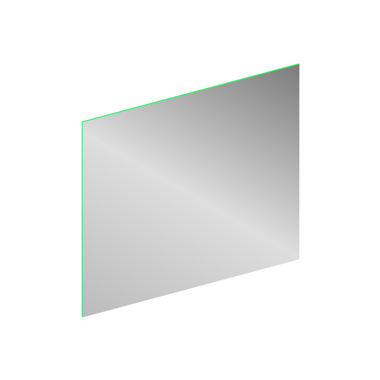 Oglinda baie GoodHome Imandra, 100 x 90 cm