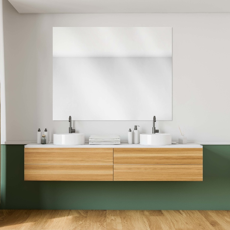 Oglinda baie GoodHome Imandra, 100 x 90 cm
