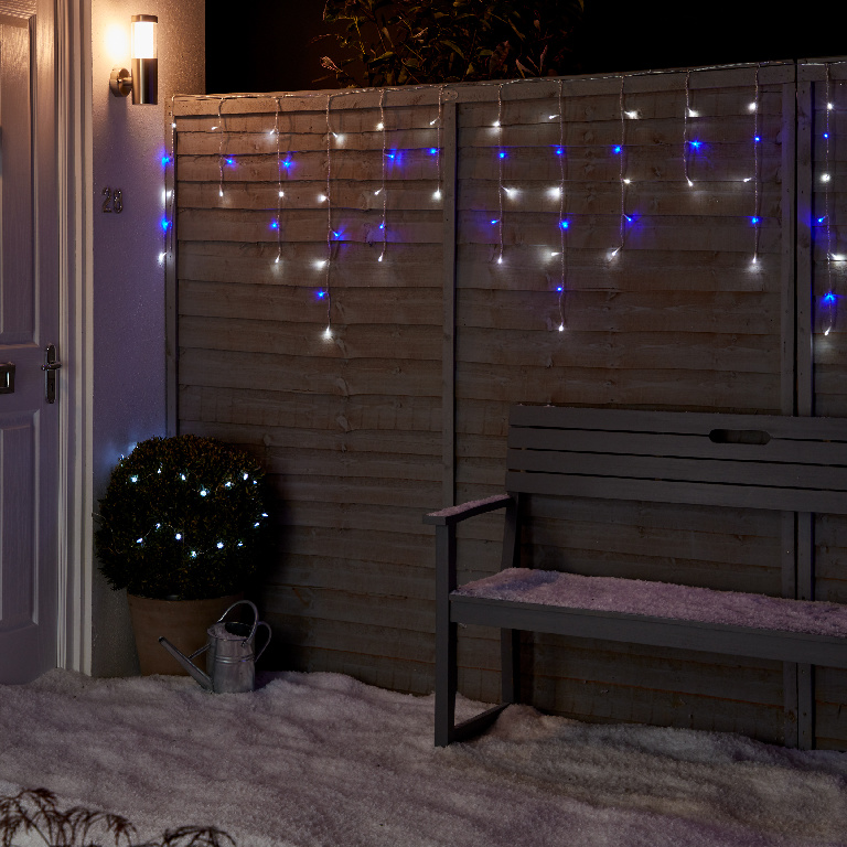 Perdea de lumini LED ICICLE UOSF2203, 300 leduri, inluminat multicolor