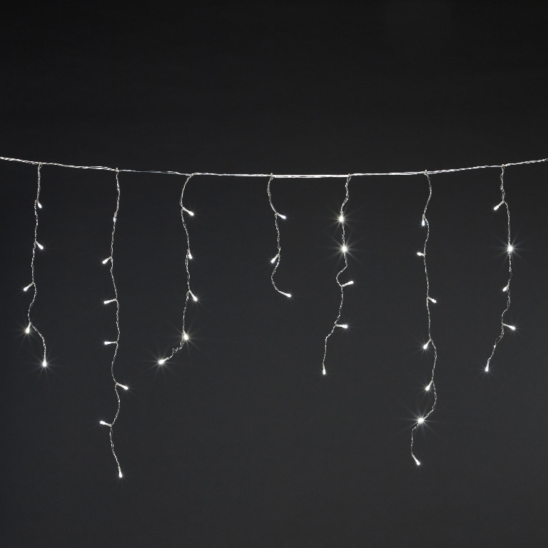 Perdea de lumini ICICLE UOSF2202, 300 leduri, 3m, iluminare alb cald