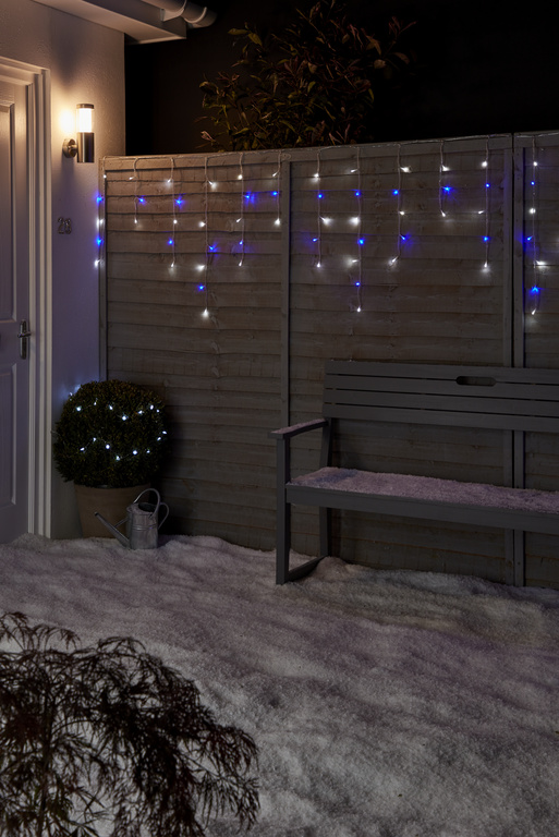 Perdea de lumini LED UOSF2208, 720 leduri, iluminare albastru