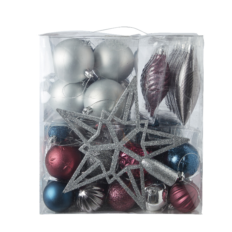 Set globuri brad Midnight Dreams, 100 bucati, multicolor