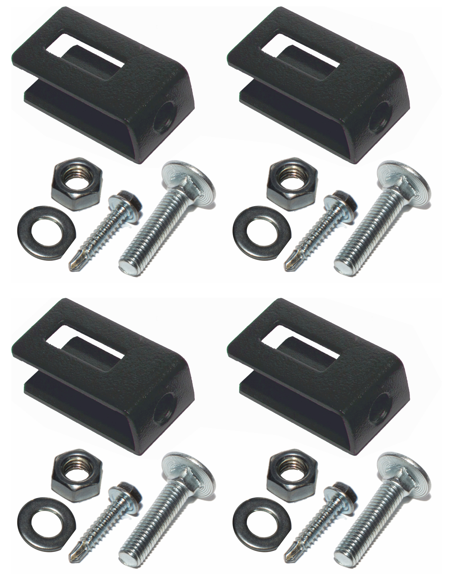 Conector tip U, set 4 buc., gri, 5.5 x 4.5 x 2.5 cm  Polbram