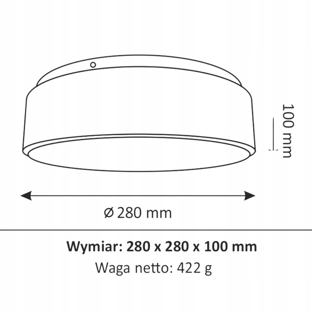 Plafoniera LED Rene 317452, 15W, alb