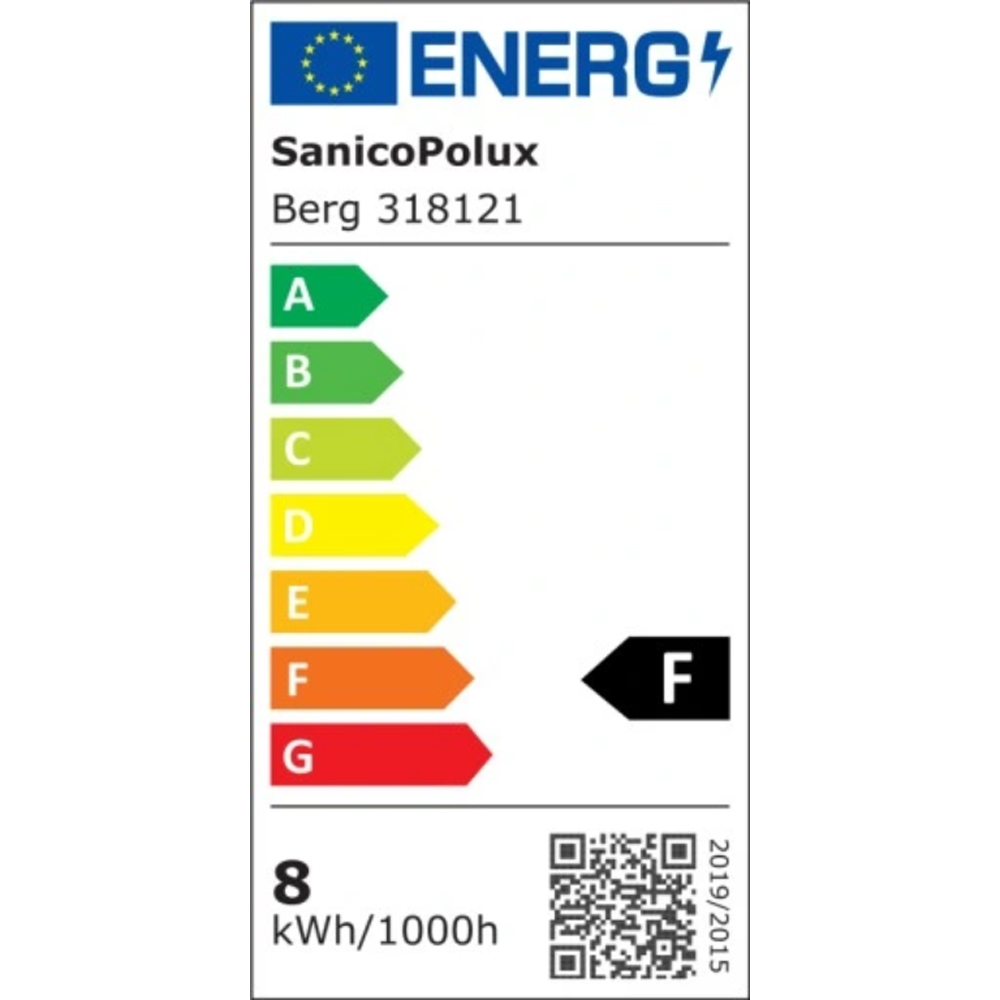 Lampa LED Berg 318169, 2 x 8.4W, 850lm, negru