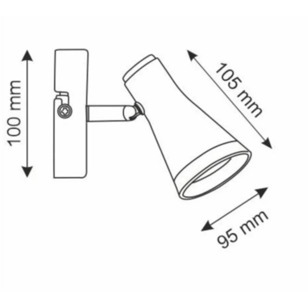 Aplica LED Berg 318114, 4.2W, 425lm, alb