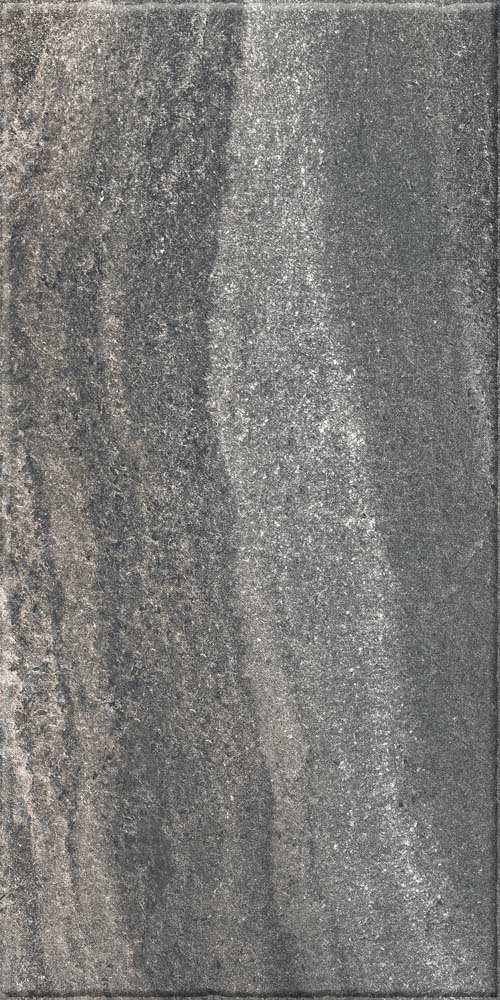 Gresie interior si exterior Santana, 30 x 60 cm, grosime 8.5 mm, 1.62 m2, gri inchis piatra