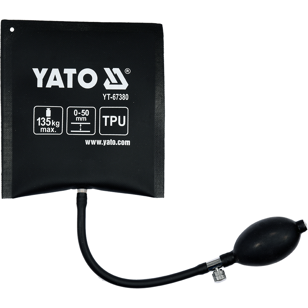 Perna de aer pentru montaj/ridicat YATO YT-67380, 0-50mm, negru