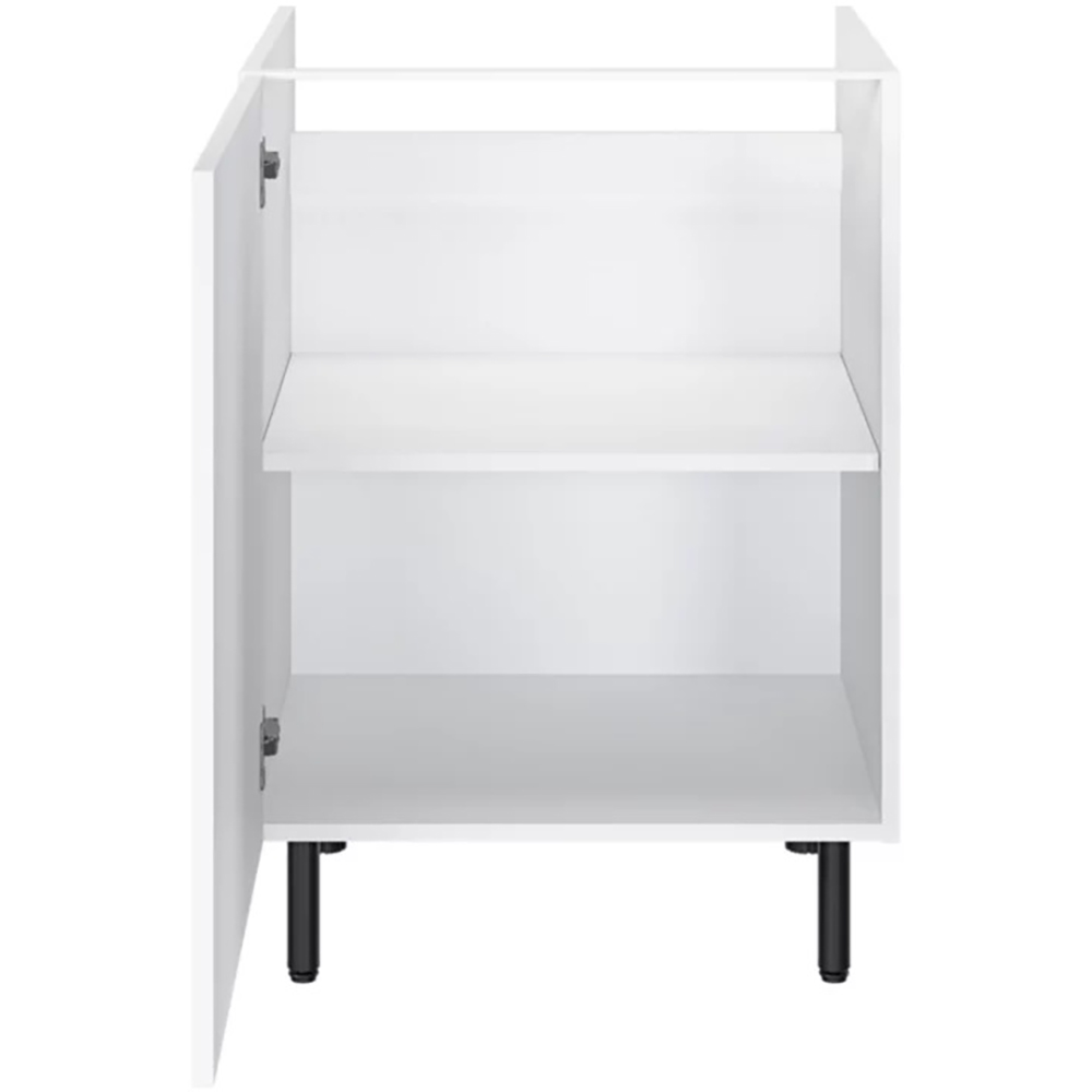 Corp inferior bucatarie Pragma, PAL, 60 x 59 x 86cm, alb