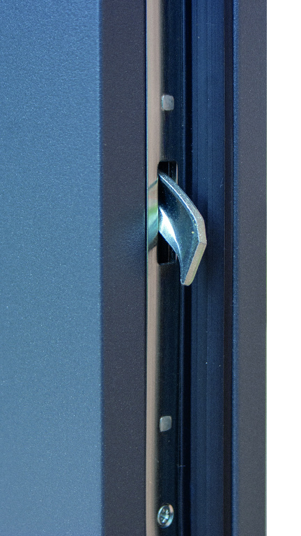 Usa exterior FORTIA Cecina, fara geam, stanga, metal, 88 x 205 cm, gri