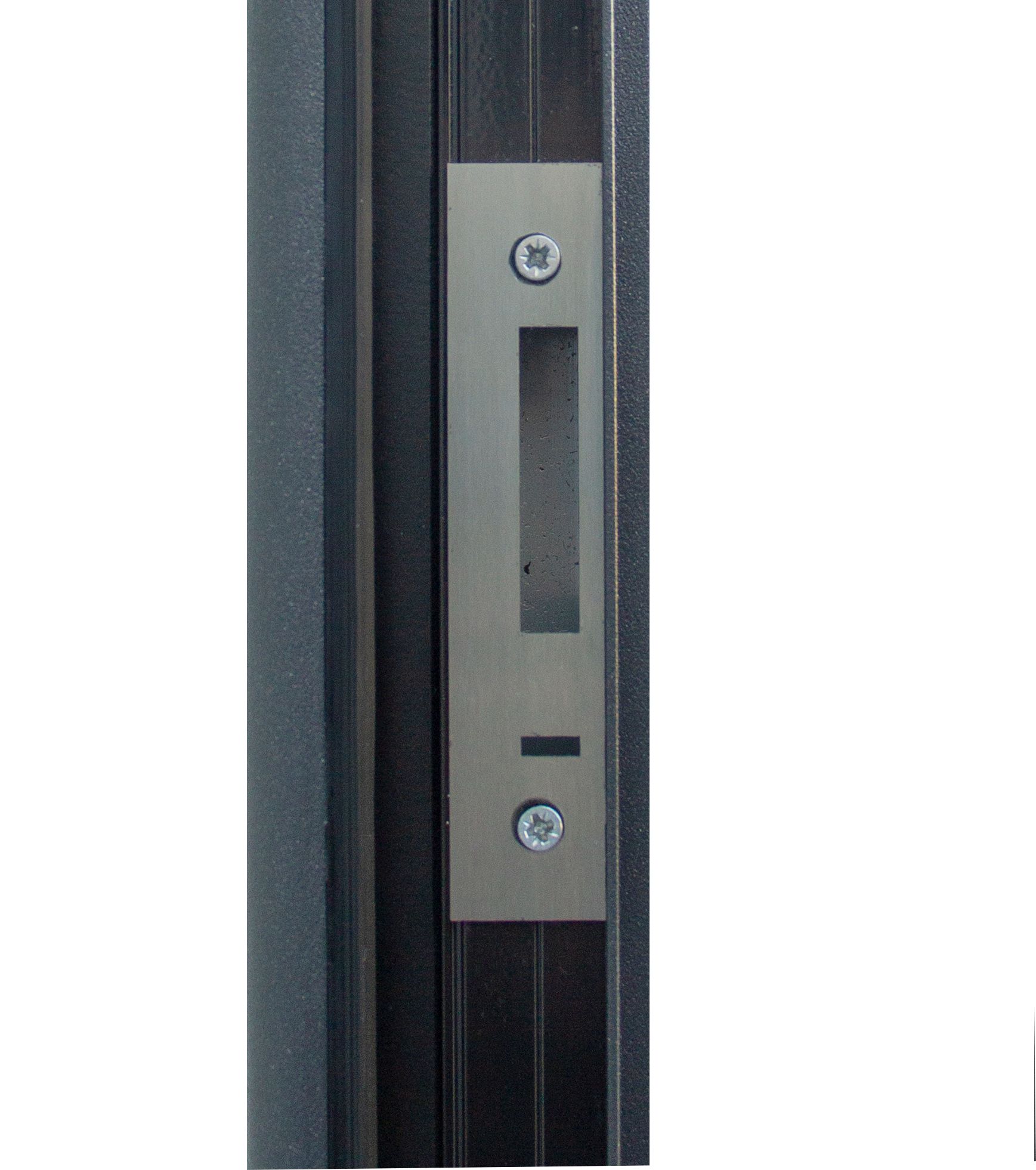 Usa exterior FORTIA Cecina, fara geam, stanga, metal, 88 x 205 cm, gri