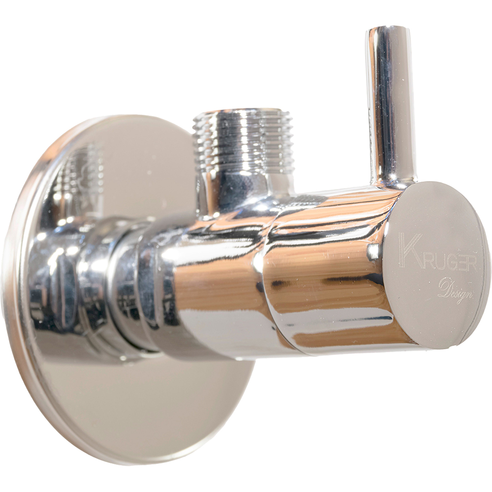 Robinet coltar KRUGER KR-LEV-12-38, 1/2" x 3.8", alama, argintiu