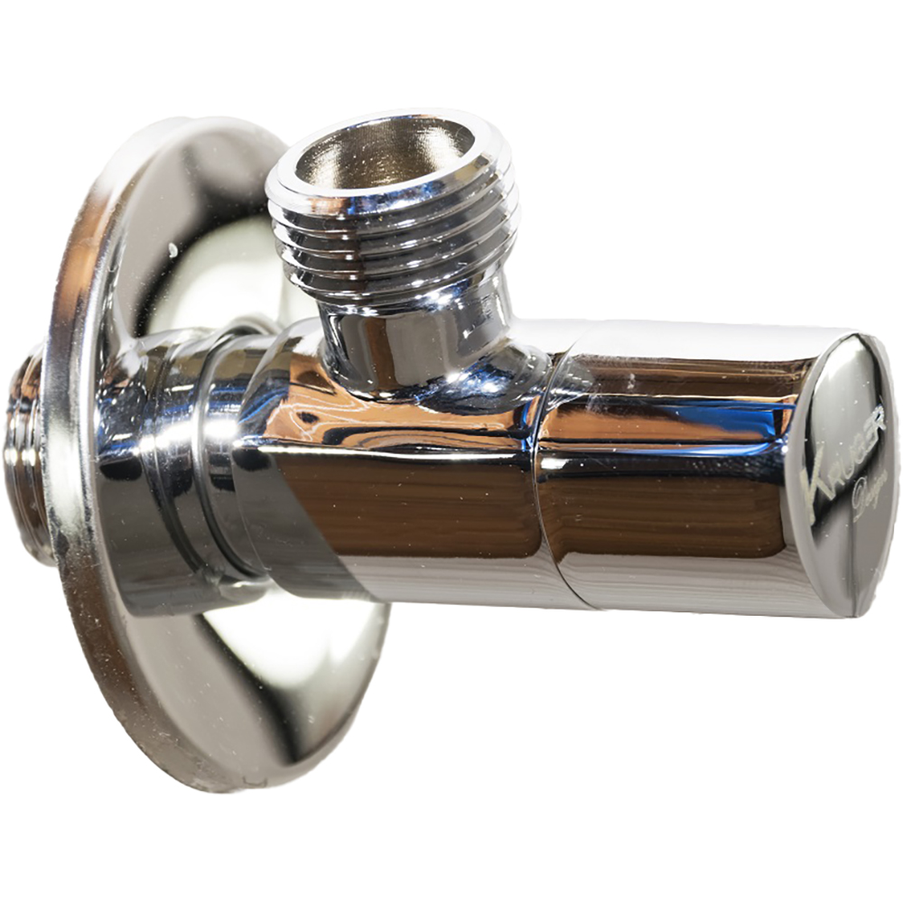 Robinet coltar KRUGER KR-TRI-12-12, 1/2" x 1.2", alama, argintiu
