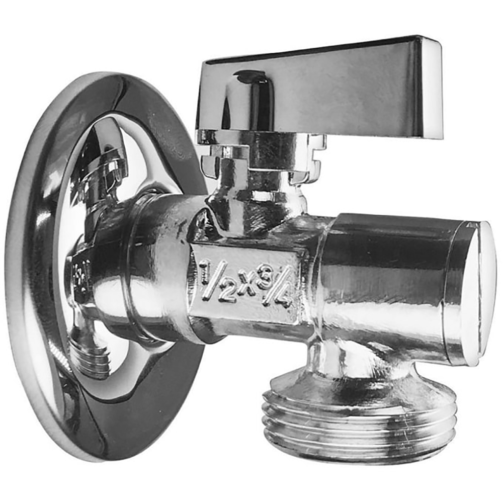Robinet coltar KRUGER KR-CF-12-34, 1/2" x 3.4", alama, argintiu