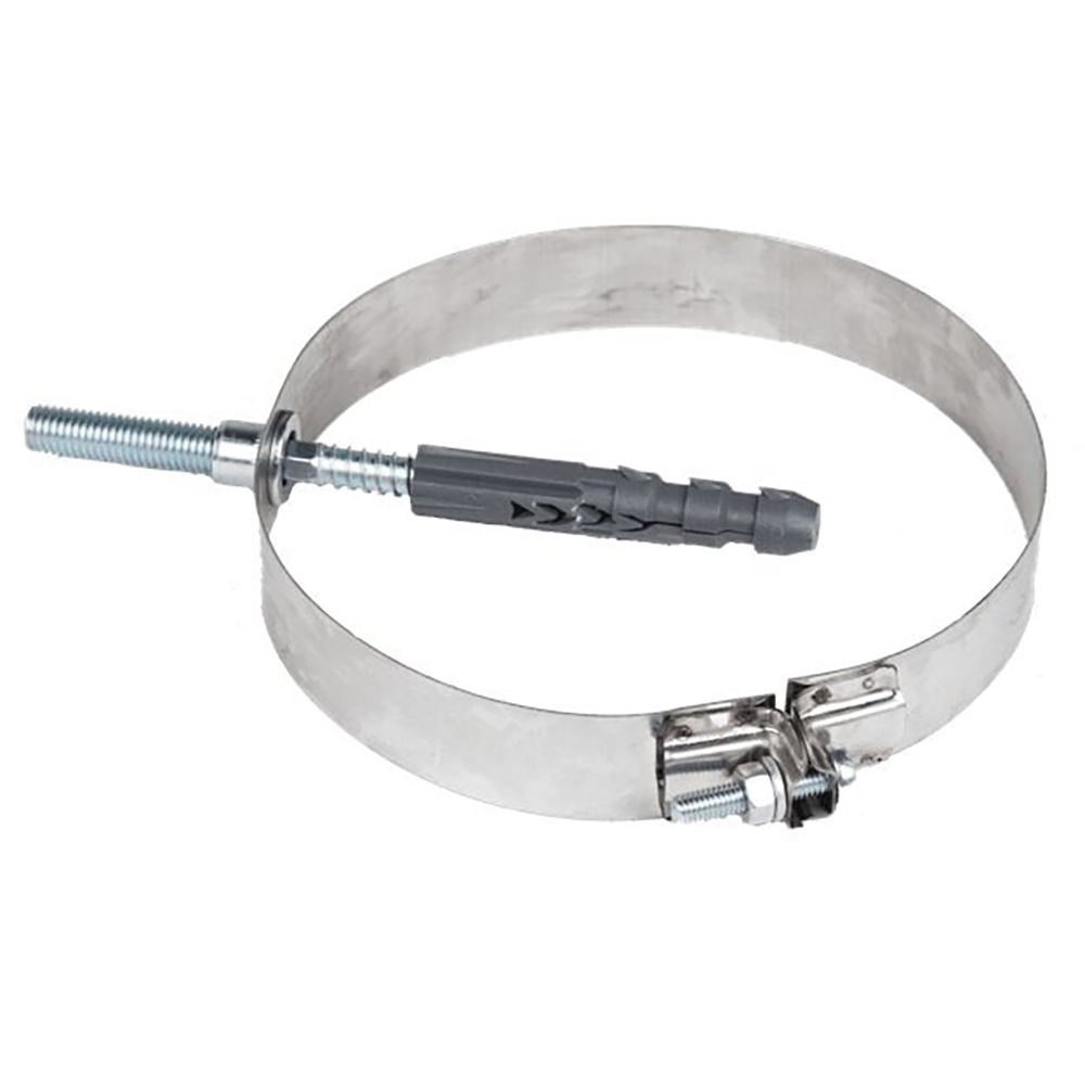 Colier prindere perete cu surub, D100 mm, inox