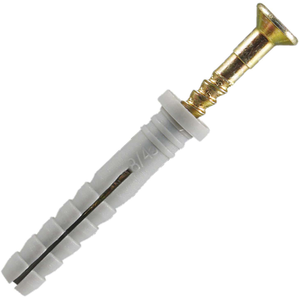 Diblu cu surub cap cilindric, 6 x 60 mm, PP, PE, vrac