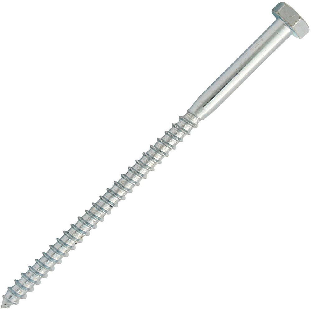 Surub lemn cap hexagonal DIN 571, 10 x 200 mm, ZA, vrac