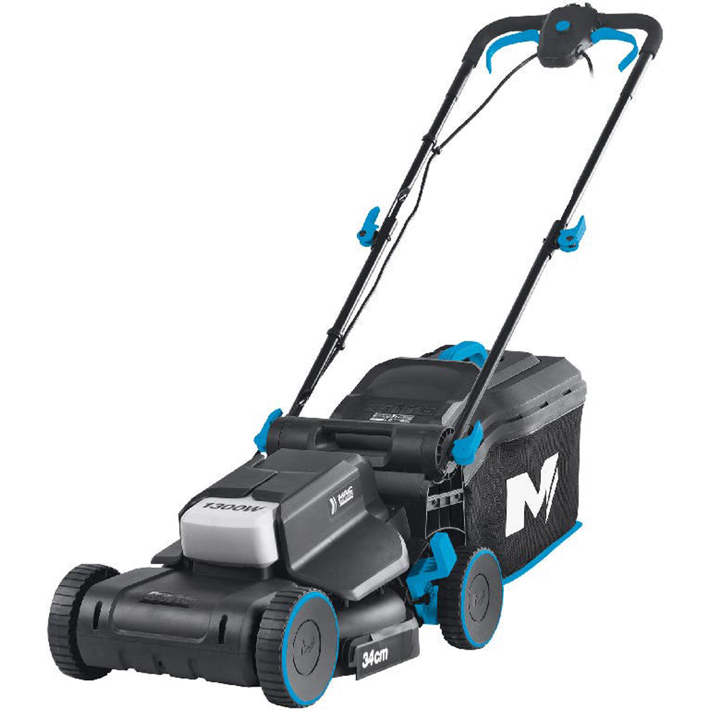 Masina de tuns iarba MAC ALLISTER MLM1334, Electrica, 1300W, latime taiere 34 cm, cos 35L, negru
