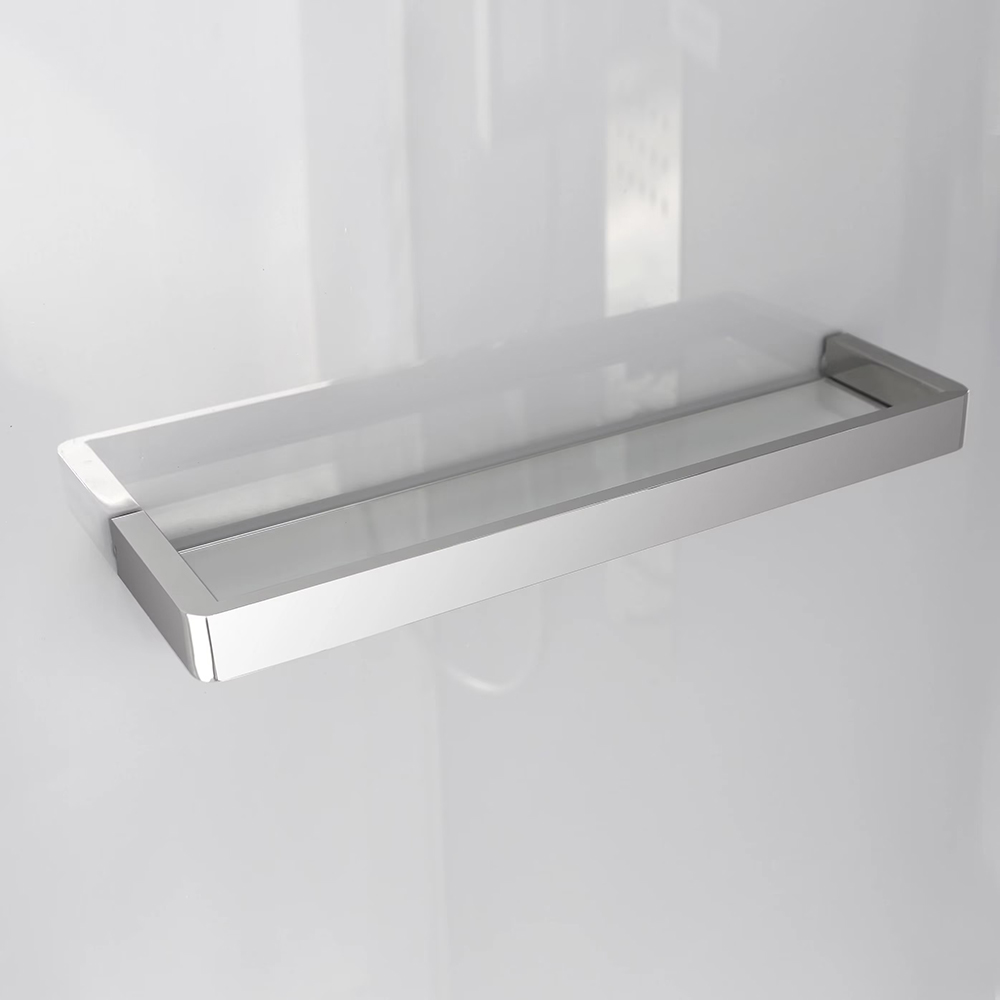 Cabina dus cu hidromasaj GoodHome Beloya, patrata, 90 x 90 x 220 cm, sticla securizata 6mm, profil crom
