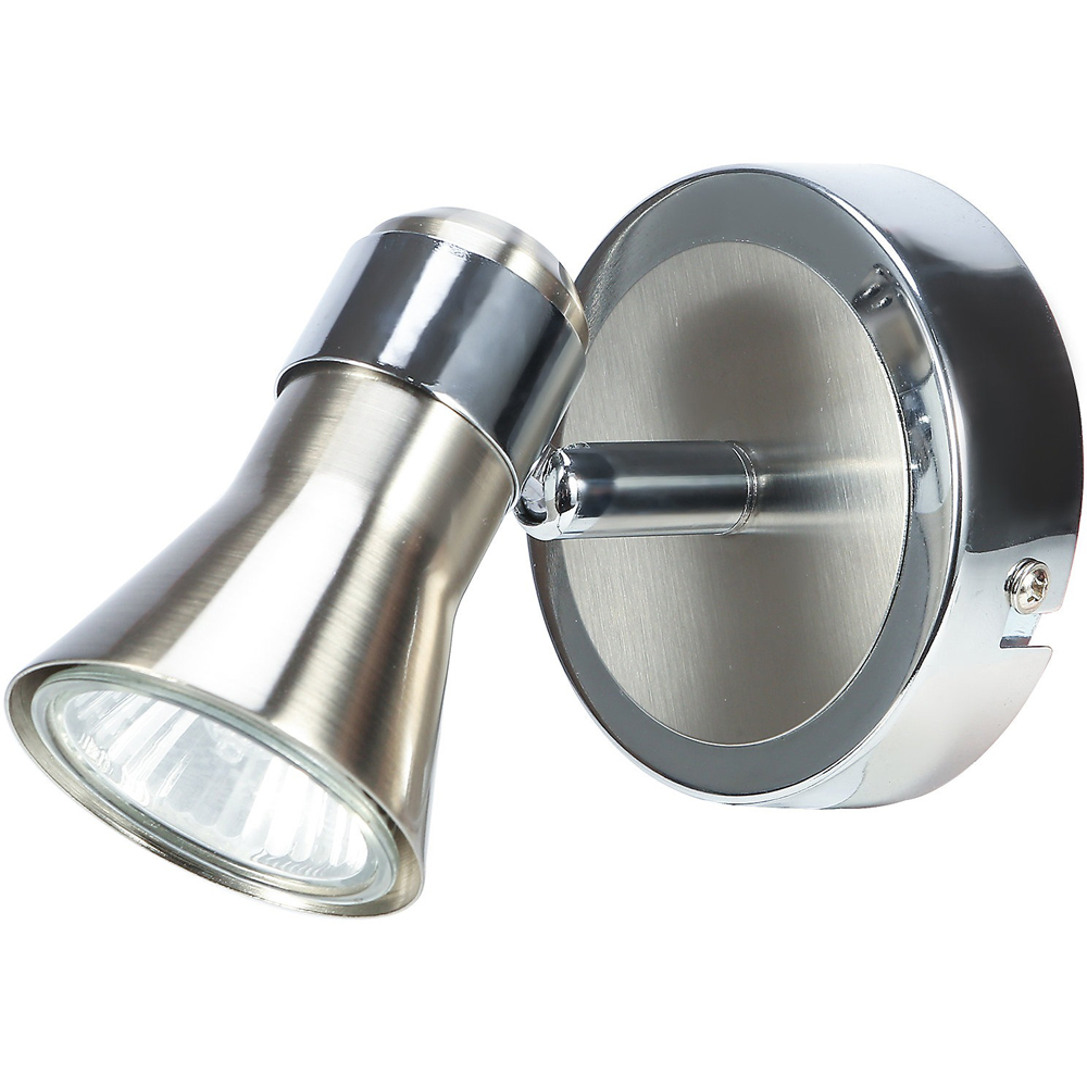Spot de perete Aphroditus GoodHome, 1 GU10, 10 W, corp metalic, argintiu metalic